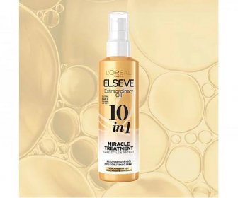 Bezoplachová péče na suché vlasy Loréal Elseve Extraordinary Oil 10 in 1 Miracle Treatment - 150 ml