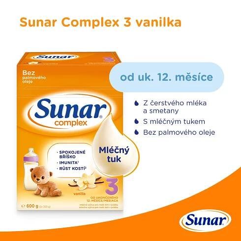 Sunar Complex 3 batolecí mléko vanilka