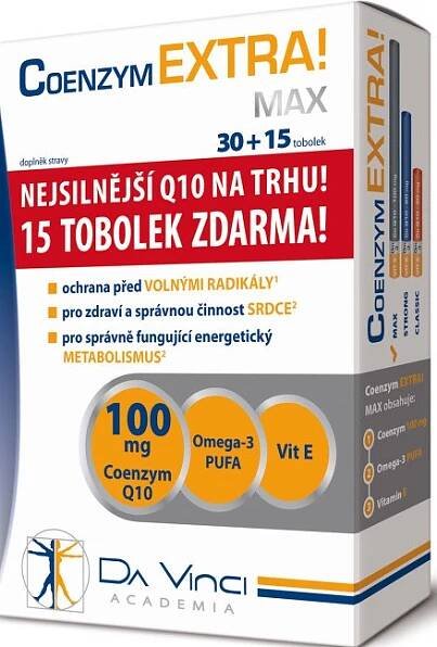 Simply You Coenzym Extra! Max Da Vinci 100 mg 45 tob. od 477 Kč