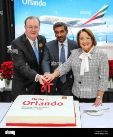 IMAGE DISTRIBUTED FOR EMIRATES - From left, Greater Orlando Aviation ...