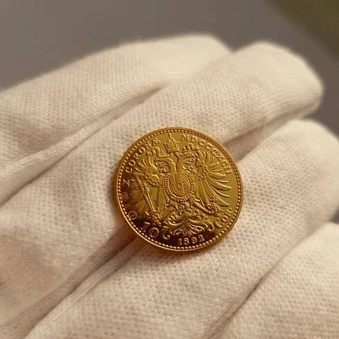 Vzácná rakouská 10 Koruna 1892 BZ, František Josef I., zlatá mince - Numismatika