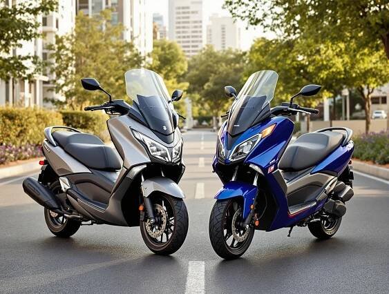 Porovnání skútrů Suzuki Burgman 125 a Yamaha NMAX 125