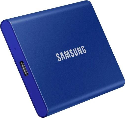 Samsung Portable SSD T7 500 GB Modrá