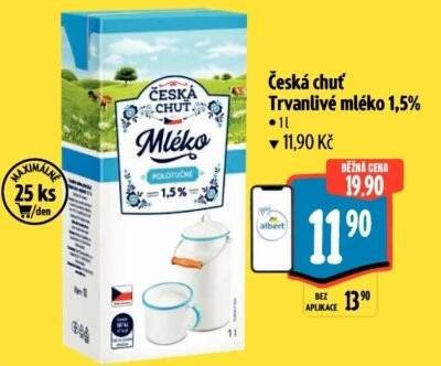 Akce na polotučné mléko v Albertu