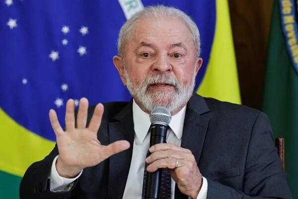 Brazilský prezident Luiz Inacio Lula da Silva (6. dubna 2023)
