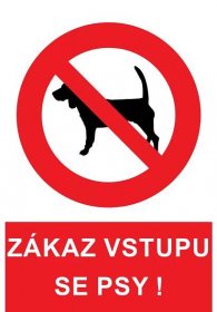 Zákaz vstupu se psy