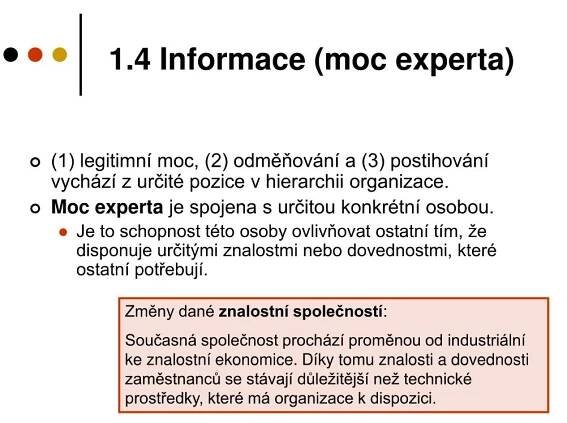 PPT - Moc v organizaci PowerPoint Presentation, free download - ID:4522178