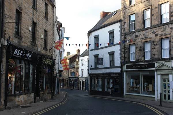Market Street, Hexham from the Market Square 