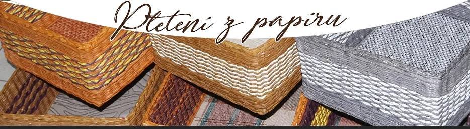 pletení z papíru, ruční výroba, originální dárek