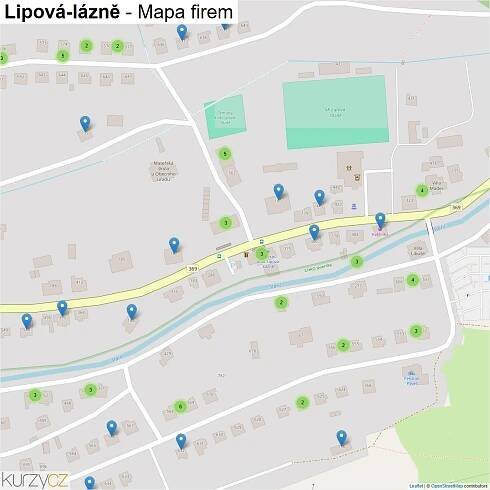 Lipová-lázně - mapy | Kurzy.cz
