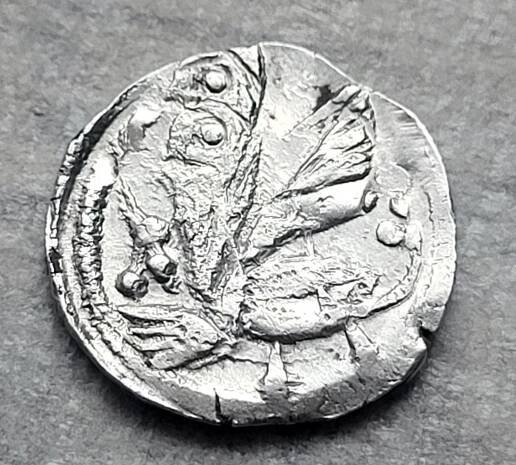 arpádovský denar H-434 Václav III. ako uhorský kráľ Ladislav V. TOP - Sběratelství