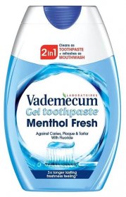 Vademecum Gel 2v1 Menthol Fresh zubní pasta 75 ml