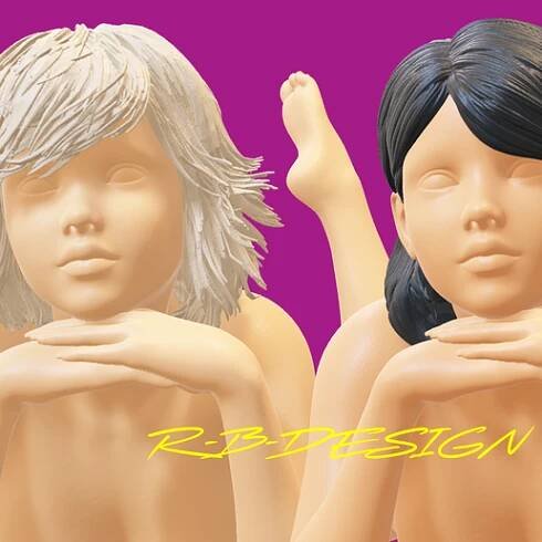 T_5_Hair.png 4x HALF NAKED TOPLESS REALISTIC CHUBBY SLIM SEXY FKK EROTIC YOUNG TEEN TEENIE GIRL GIRLY WITH 2 DIFFERENT SHAPES & HAIRSTYLES + 1 SURPRISE FILE