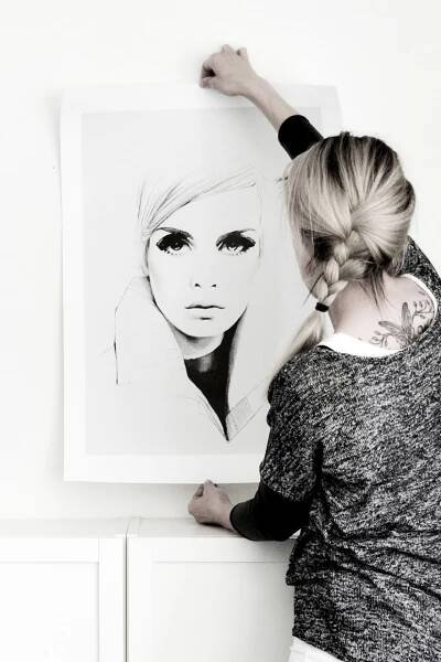 Plakát Grey Twiggy 30 x 40 cm