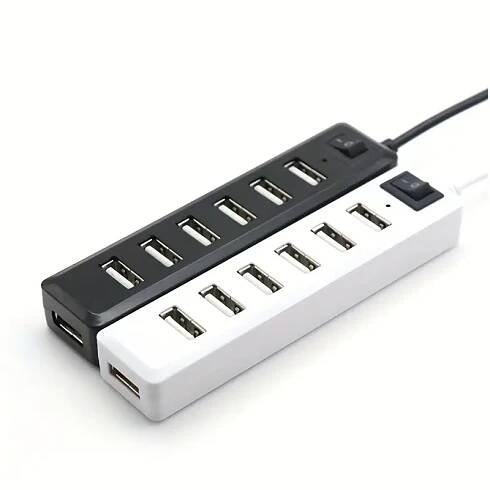 7 port usb 2 0 switch controlled extension adapter with 5v operating voltage compatible with tablets and usb powered devices Product details 3