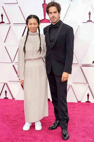 Oscars Date Night! Nomadland Director Chloé Zhao Attends with Film's Nominated Cinematographer Joshua James Richards