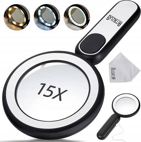 5x HODINÁŘSKÁ LUPA SADA LUP 3x/5x/10x/15x/20x ŠPERKAŘSKÉ LUPY Model 5x LUP ZEGARMISTRZOWSKICH AKCESORIA ZEGARMISTRZA