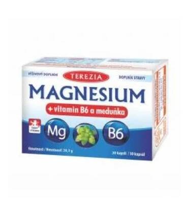 Terezia Magnesium + vitamin B6 a meduňka 30 kapslí