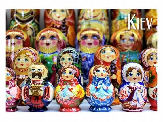KYJEV - Matrjoška - Suvenýr - Magnet na ledničku