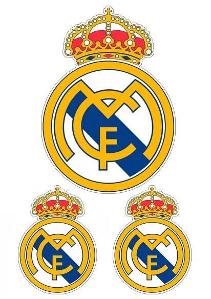 Real Madrid CF logo nažehlovačka, 3 ks