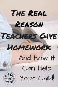 Need homework hacks, tips for kids and for parents? Homework helps kids with learning at home. Find out why teachers give homework at www.coffeeandcarpool.com