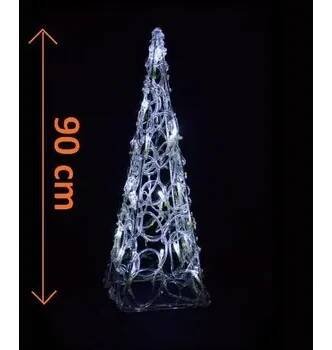 Dekorativní svítící kužel s LED diodami venkovní / vnitřní, 90 cm