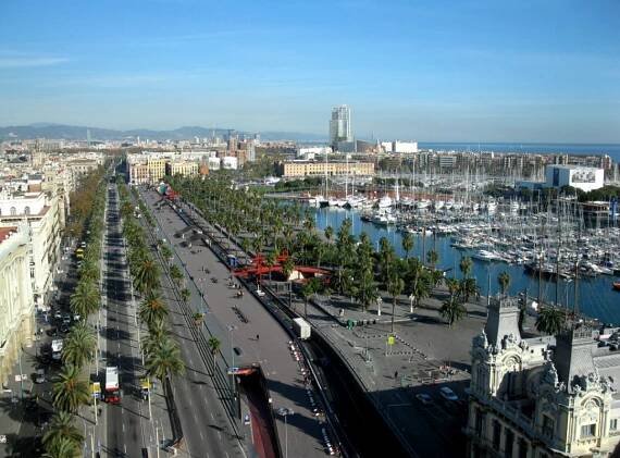 Barcelona z výšky