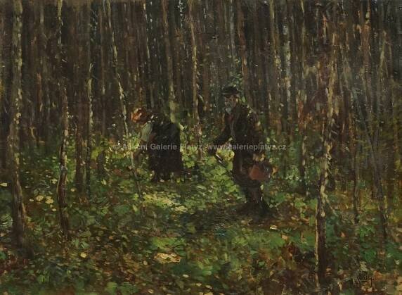 Václav Stein / Na houbách - detail aukce « Aukce « Aukční Galerie Platýz