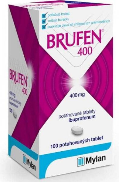 Brufen 400 mg 100 tablet cena od 149 Kč