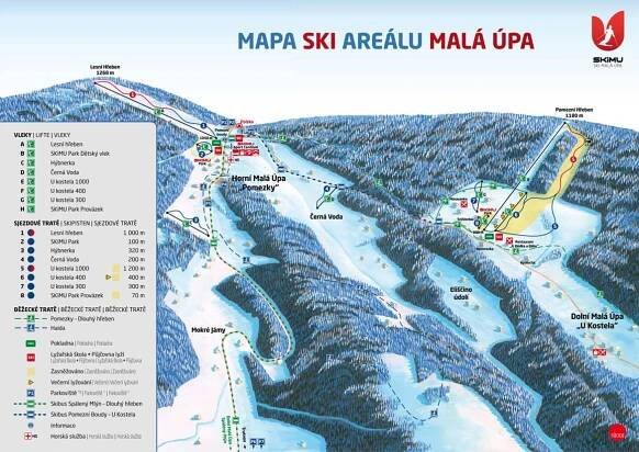 Malá Úpa Průvodce po středisku, mapa lokací & Malá Úpa ubytovaní