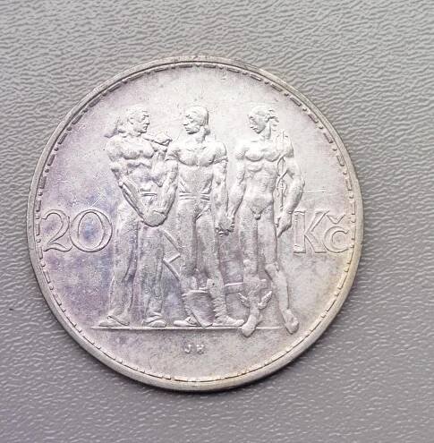 20 Kč - 1933 - REPUBLIKA ČESKOSLOVENSKÁ - stříbrná mince - viz foto | Aukro