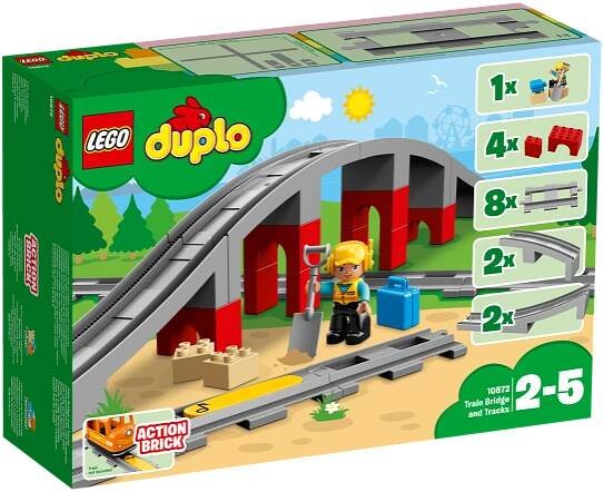 LEGO® DUPLO® 10872 Doplňky k vláčku – most a koleje