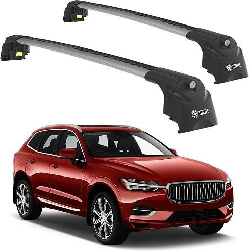 TURTLE STŘEŠNÍ NOSIČ AIR-2, Silver VOLVO XC60 ALL 2018 - 2024 (SUV)