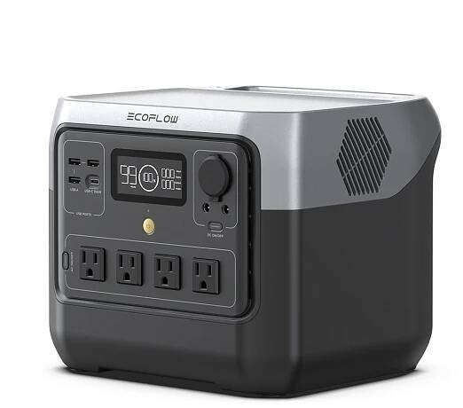 EF ECOFLOW Přenosná nabíjecí stanice River 2 Pro, 768 Wh solární generátor s LiFeP04, rychlé nabíjení za 70 minut, 3× 800 ...