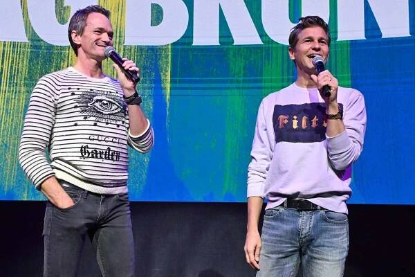 Neil Patrick Harris and David Burtka attend the Food Network New York City Wine & Food Festival on October 15, 2023 in New York City.