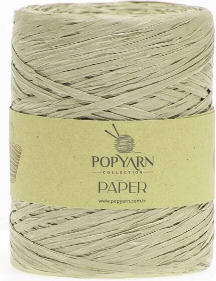 POPYARN Papírová příze Paper B517 - zelená, 250g 360m