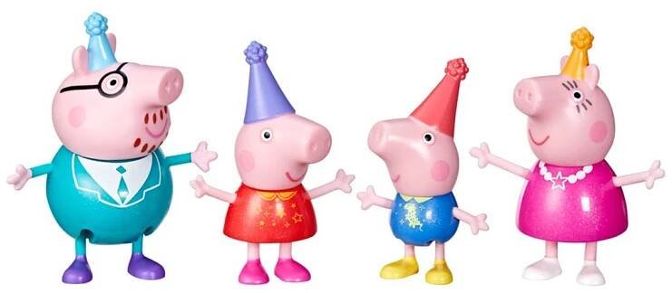 HASBRO - Prasátko Peppa Pig rodinka 4 figurky assort, 4 balení, 3 druhy - Olymptoy B2B