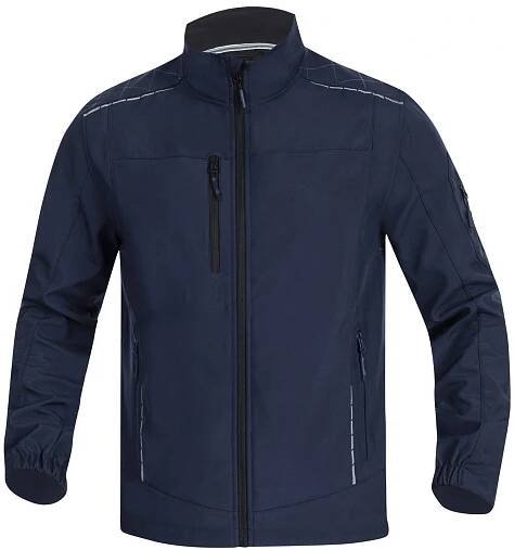 Bunda softshell VISION tmavě modrá (4XL)