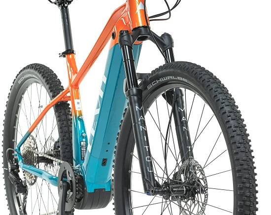 Elektrokolo eMTB LEVIT CORAX Bosch CX 1 over orange teal pearl, 21"