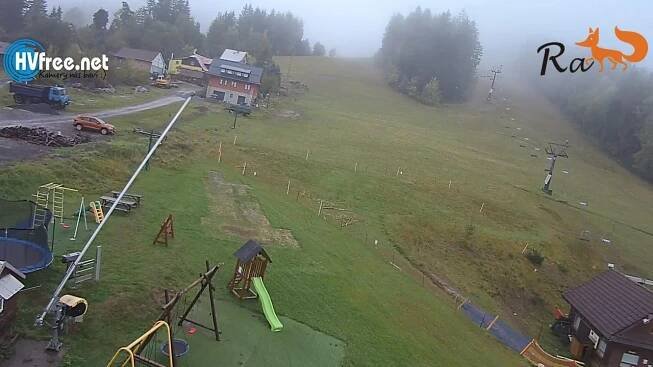 Pohled na sjezdovky Rališka