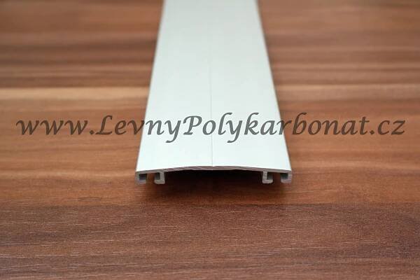 KOMŮRKOVÉ DESKY POLYKARBONÁTY | Alu KRYCÍ hliníková lišta OBLÁ - ELOX STŘÍBRNÁ - PROFIL 60/9 mm délky 3000mm | LEVNÝ POLYKARBONÁT - polykarbonátové desky, polykarbonáty, plexisklo, sklolaminát, desky na zastřešení pergol
