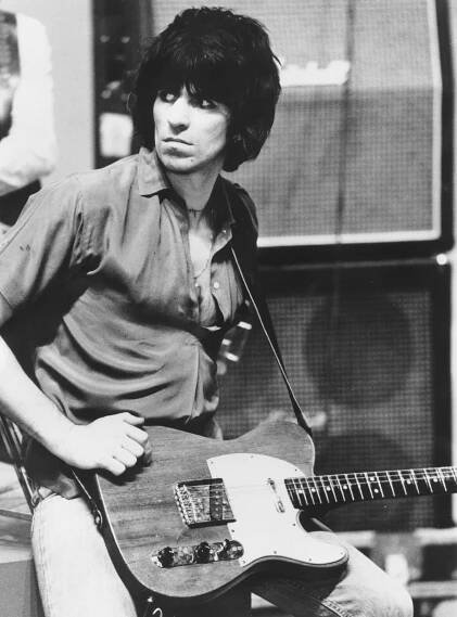 Keith Richards with a Fender Telecaster