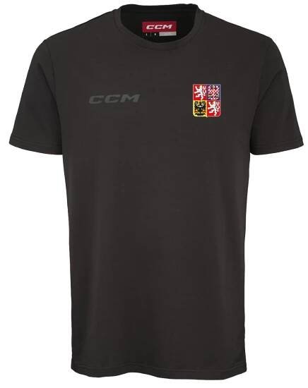 Pánské tričko Český hokej CCM Core Znak Black