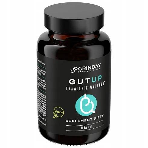 GRINDAY GUT UP | TRÁVENÍ JATER | KOMPLEX ENZYMŮ DIGEZYME | NOVINKA Další funkce čisté (bez přísad) veganské