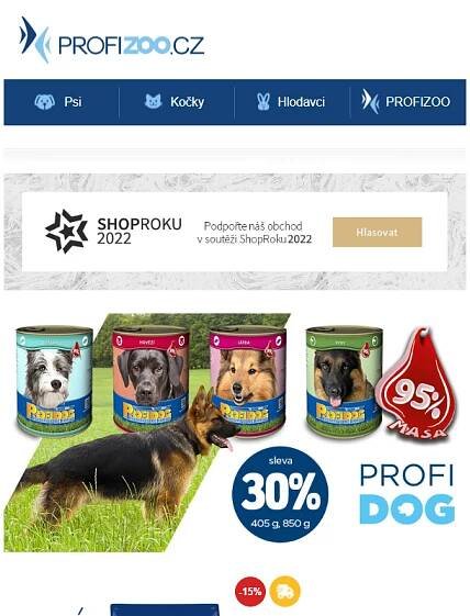 Sleva 30 % na masové _ konzervy _ PROFIDOG