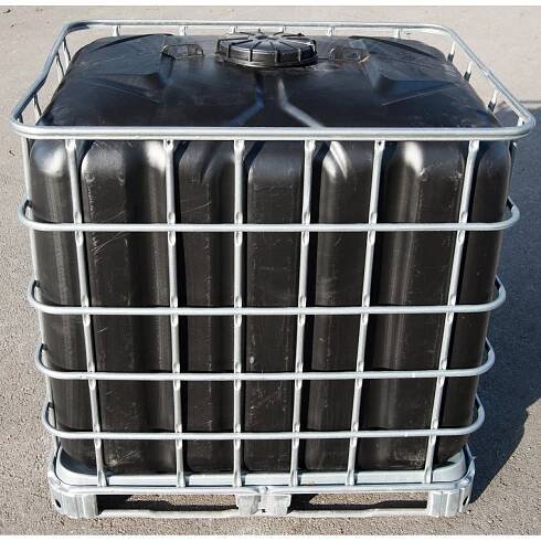 IBC 1000L ZAHRADA 22cm černá na pozinku/plastu/mix