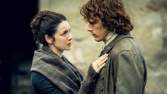Caitriona Balfe Wrote a Sweet Birthday Message to Her Outlander ‘Work Hubby’ Sam Heughan