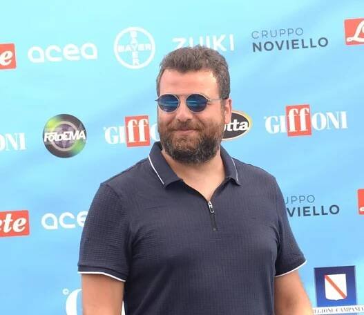 GIFFONI VALLE PIANA,ITALY - July 25,2022: Bruno Falanga at Giffoni Film Festival 2022 - on July 25, 2022 in Giffoni Valle Piana, Italy. — Stock obrázek
