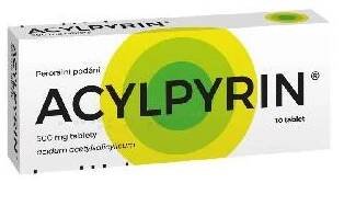 ACYLPYRIN 500MG neobalené tablety 10