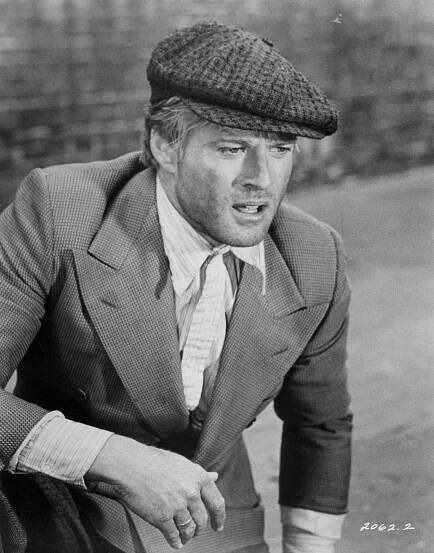 Robert Redford Kneeling In A Scene From 'The Sting', 1973.